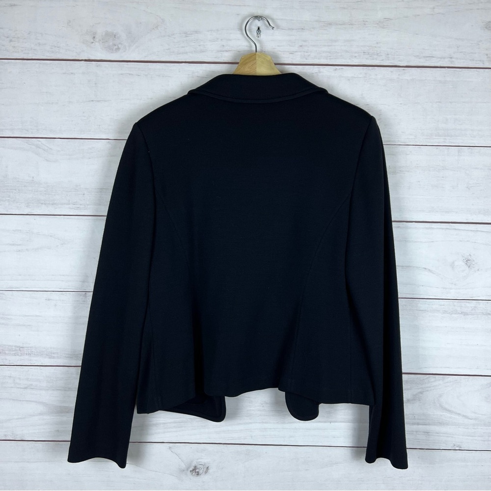 St. John Enamel Button Wool Blend Jacket Size 14 - image 2